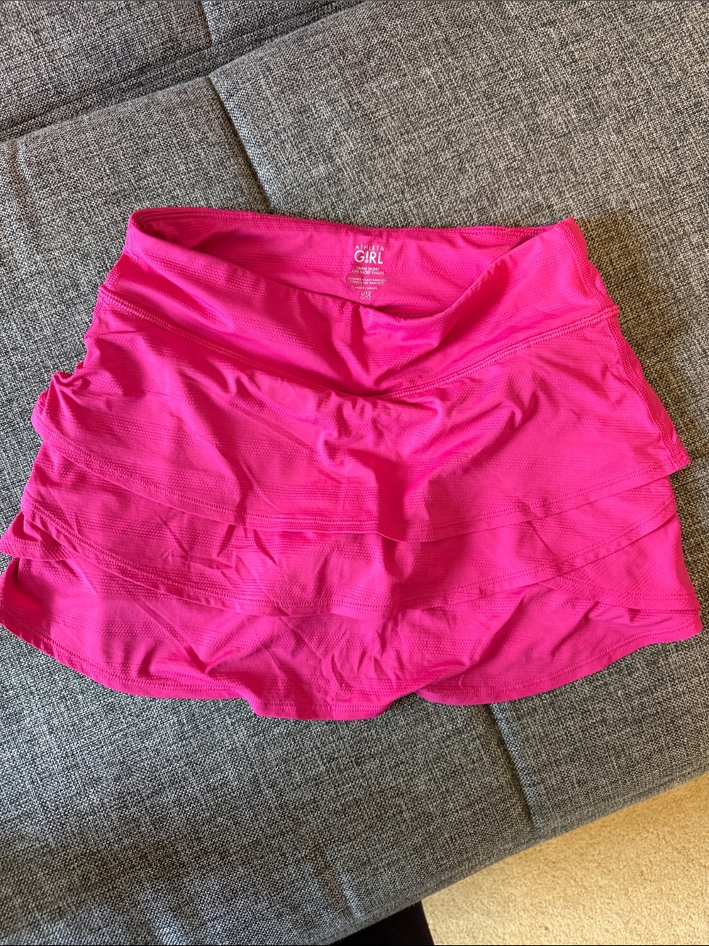 Athleta Girl Hot Pink Layered Active Skirt